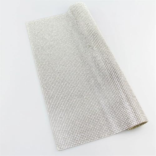 1 Bogen 24 x 40 cm Glitzer-Glas AB Strass Mesh Trim Kristall Stoff Blatt Strass Cut Band Applikation für Kleid Handwerk und Kleidung 1 Bogen 24 x 40 cm Glitzer-Glas AB Strass Mesh Trim Kristall Stoff Blatt Strass Cut Band Applikation für Kleid Handwerk und Kleidung von Generisch
