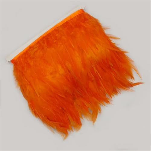 1 Meter/Lot Sattel Fasanenfedern Besatz Fransen 10,2 - 15,2 cm Hahnfedern Band Nähen für Schmuckherstellung Orange 1 Meter/Lot Sattel Fasanenfedern Besatz Fransen 10,2 - 15,2 cm Hahnfedern Band Nähen für Schmuckherstellung Orange von Generisch