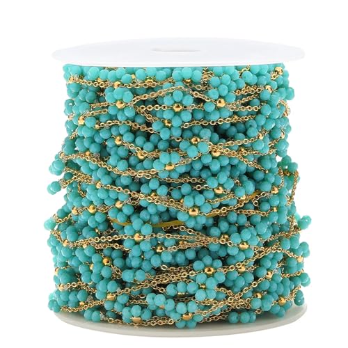 1 Meter Edelstahl-Perlen, geflochtene Blumen, flache Gliederketten für Kunsthandwerk, Halsketten, Fußkettchen, Zubehör, DIY-Schmuckherstellung 1 Meter Edelstahl-Perlen, geflochtene Blumen, flache Gliederketten für Kunsthandwerk, Halsketten, Fußkettchen, Zubehör, DIY-Schmuckherstellung von Generisch