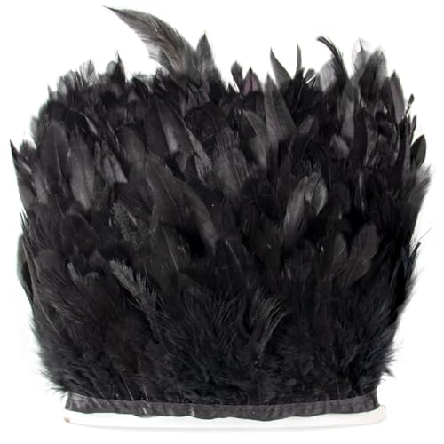 1 Meter natürliche Hahnenfeder-Bordüre, 15–20 cm, Band für Kleidung, Nähen, Dekoration, Hochzeitszubehör, Basteln, Weiß 1 Meter natürliche Hahnenfeder-Bordüre, 15–20 cm, Band für Kleidung, Nähen, Dekoration, Hochzeitszubehör, Basteln, Weiß von Generisch