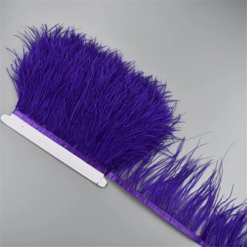 1 Meter weißes Straußenfeder-Band, 10–15 cm, Quaste, Fransenborte zum Nähen, Nähen, Nähen, Nähen, Nähen, Nähen, Nähen, Nähen, Nähen, Nähen, Nähen, Nähen, Nähen, Nähen, von Generisch