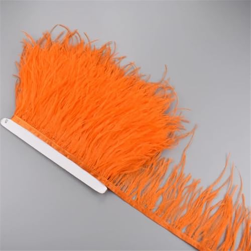 1 Meter weißes Straußenfederband, 10–15 cm, Quaste, Fransenborte zum Nähen, Nähen, Nähen, Nähen, Nähen, Nähen, Nähen, Nähen, Nähen, Nähen, Nähen, Nähen, Nähen, Näh von Generisch