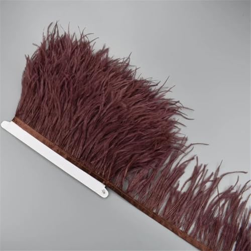 1 Meter weißes Straußenfederband, 10–15 cm, Quaste, Fransenborte zum Nähen, Nähen, Nähen, Nähen, Nähen, Nähen, Nähen, Nähen, Nähen, Nähen, Nähen, Nähen, Nähen, Nähen, Näh von Generisch