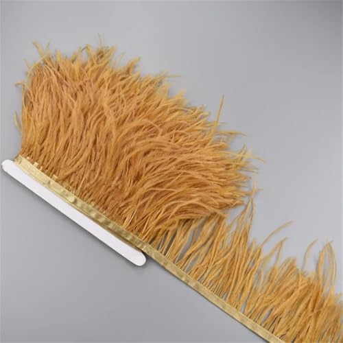 1 Meter weißes Straußenfederband, 10–15 cm, Quaste, Fransenborte zum Nähen, Nähen, Nähen, Nähen, Nähen, Nähen, Nähen, Nähen, Nähen, Nähen, Nähen, Nähen, Nähen, Nähen, Näh von Generisch