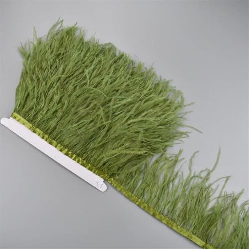 1 Meter weißes Straußenfederband, 10–15 cm, Quaste, Fransenborte zum Nähen, Nähen, Nähen, Nähen, Nähen, Nähen, Nähen, Nähen, Nähen, Nähen, Nähen, Nähen, Nähen, Nähen, Nähen, Nähen, von Generisch