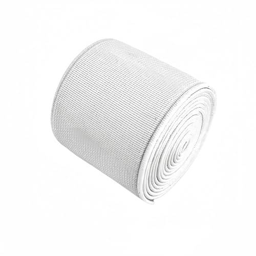 1-Rolle Flache elastische Schnur 1,5-Zoll breit durch 3-Yard Double-Side Twill Elastic Band (#1 Weiß) von Generisch