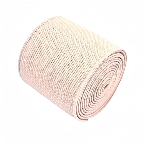 1-Rolle flache elastische Schnur 1,5-Zoll breit durch 3-Yard Double-Side Twill Elastic Band (#20 Cremeweiß) von Generisch
