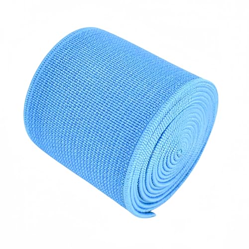 1-Rolle Flache elastische Schnur 1,5-Zoll breit durch 3-Yard Double-Side Twill Elastic Band (#27 Himmelblau) von Generisch