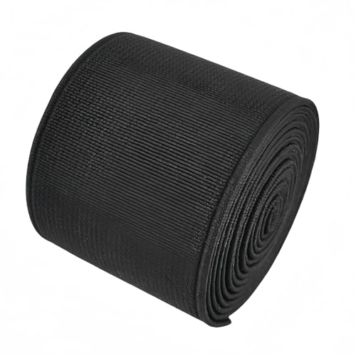 1-Rolle Flache elastische Schnur 1,5-Zoll breit durch 3-Yard Double-Side Twill Elastic Band (#3 Schwarz) von Generisch