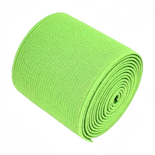 1-Rolle Flache elastische Schnur 1,5-Zoll breit durch 3-Yard Double-Side Twill Elastic Band (#9 Grasgrün) von Generisch