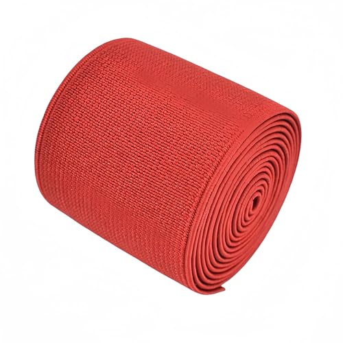 1-Rolle flache elastische Schnur 1,5-Zoll breit durch 3-Yard Double-Side Twill Elastic Band (#11 Rot) von Generisch