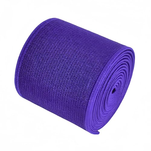 1-Rolle flache elastische Schnur 1,5-Zoll breit durch 3-Yard Double-Side Twill Elastic Band (#18 Blau Lila) von Generisch