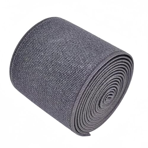 1-Rolle flache elastische Schnur 1,5-Zoll breit durch 3-Yard Double-Side Twill Elastic Band (#24 Dunkelgrau) von Generisch