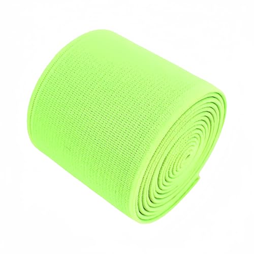 1-Rolle flache elastische Schnur 1,5-Zoll breit durch 3-Yard Double-Side Twill Elastic Band (#29 Fluoreszierendes Gelb) von Generisch