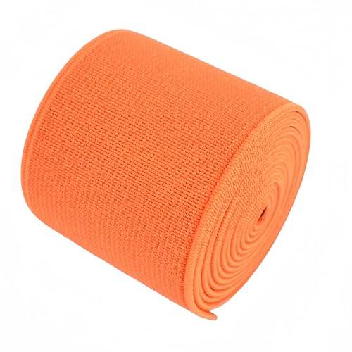1-Rolle flache elastische Schnur 1,5-Zoll breit durch 3-Yard Double-Side Twill Elastic Band (#4 Hellorange) von Generisch