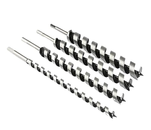 1 STÜCK Holzbearbeitungs-Rollenbohrer, 230 mm, 300 mm lang, Sechskantgriff, frittierter Teig, Drehungen, Holzklopfer, Holztürschloss, Reibwerkzeug(32mm,350MM_HEX) von Generisch