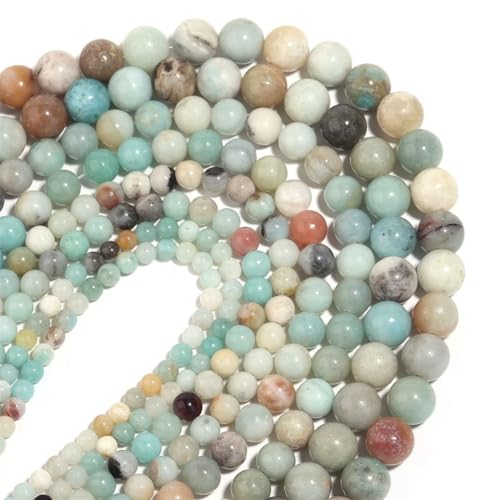 1 Strang Steinperlen, rund, natürlich, lose Perlen für Schmuckherstellung, DIY, Charm-Armbänder, Halsketten, ES C, 4 mm, 95 Stück 1 Strang Steinperlen, rund, natürlich, lose Perlen für Schmuckherstellung, DIY, Charm-Armbänder, Halsketten, ES C, 4 mm, 95 Stück von Generisch