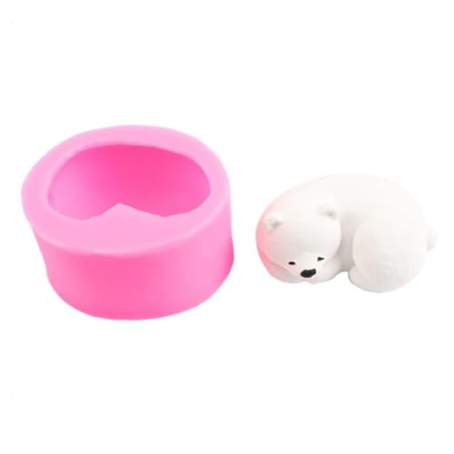 1 Stück Bär Silikon Kerzen formen Mini 3D Eisbär Kerzen form Kuchen Dekoration DIY Handgemachtes Fondant Clay Schokoladen form 1 Stück Bär Silikon Kerzen formen Mini 3D Eisbär Kerzen form Kuchen Dekoration DIY Handgemachtes Fondant Clay Schokoladen form von Generisch