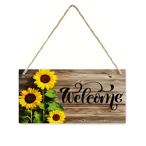 1 Stück hängendes Willkommensschild, Holzschild mit „Welcome“-Schriftzug, für Garten, Haustür, Eingang oder Terrasse, Türdeko mit Juteseil, Türschilder, Holzschild 10x20cm 1 Stück hängendes Willkommensschild, Holzschild mit „Welcome“-Schriftzug, für Garten, Haustür, Eingang oder Terrasse, Türdeko mit Juteseil, Türschilder, Holzschild 10x20cm von Generisch