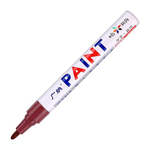 1 Stücke Wasserdicht Paint Marker Stift Für Autoreifen Reifenprofil Gummi Metall 5 ML Filzstifte Schule Klasse (Coffee One Size) von Generisch