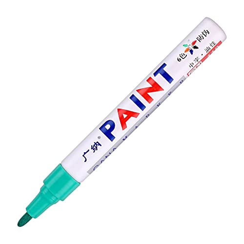 1 Stücke Wasserdicht Paint Marker Stift für Autoreifen Reifenprofil Gummi, Metall, Keramik, Holz, Lede r, Kunststoff,Universa l-Farbmarker-Lackstift. (Green, One Size) von Generisch