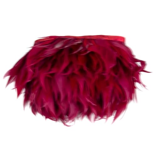 1 m gefärbtes Spitzenband mit Federborten, Hochzeitskleid, Nähzubehör, Federn, 10,2 - 15,2 cm, Rotwein, 1 m 1 m gefärbtes Spitzenband mit Federborten, Hochzeitskleid, Nähzubehör, Federn, 10,2 - 15,2 cm, Rotwein, 1 m von Generisch