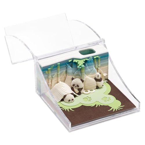 1 x Panda-Schreibtischkalender 2025, Kalender, Notizblock, Schreibtischkalender, Notizen, 3D-Geschenkpapier, Kalender, Hausschnitz-Notizblock 1 x Panda-Schreibtischkalender 2025, Kalender, Notizblock, Schreibtischkalender, Notizen, 3D-Geschenkpapier, Kalender, Hausschnitz-Notizblock von Generisch