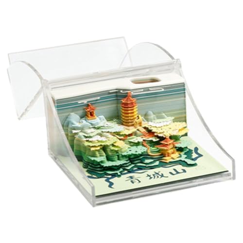 1 x Panda-Schreibtischkalender 2025, Kalender, Notizblock, Schreibtischkalender, Notizen, Schnitzen, Geschenk, Hausnotizblock, 3D-Kalenderpapier von Generisch