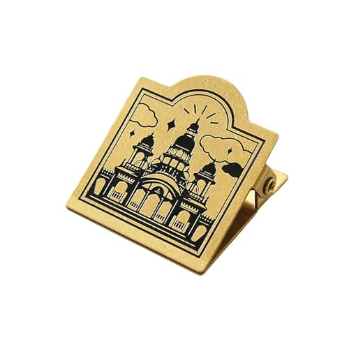 1 x Retro-Messing-Binder-Clips, Foldback-Notizen, Briefe, Datei, Büroklammer, Bindung, Sicherungsklammern, Büro, Schule, Schreibwaren von Generisch