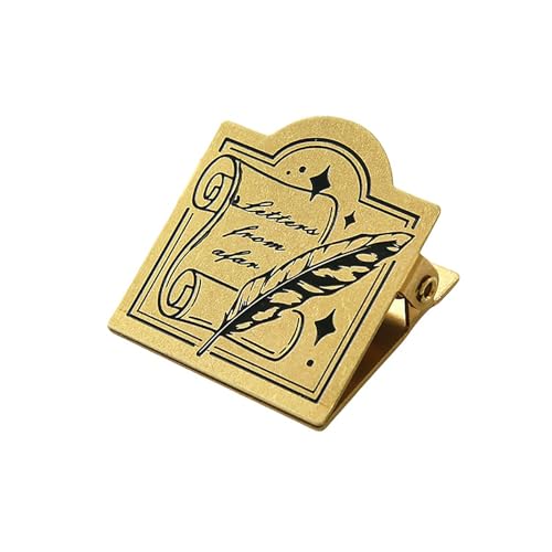 1 x Retro-Messing-Binder-Clips, Foldback-Notizen, Briefe, Datei, Büroklammer, Bindung, Sicherungsklammern, Büro, Schule, Schreibwaren 1 x Retro-Messing-Binder-Clips, Foldback-Notizen, Briefe, Datei, Büroklammer, Bindung, Sicherungsklammern, Büro, Schule, Schreibwaren von Generisch