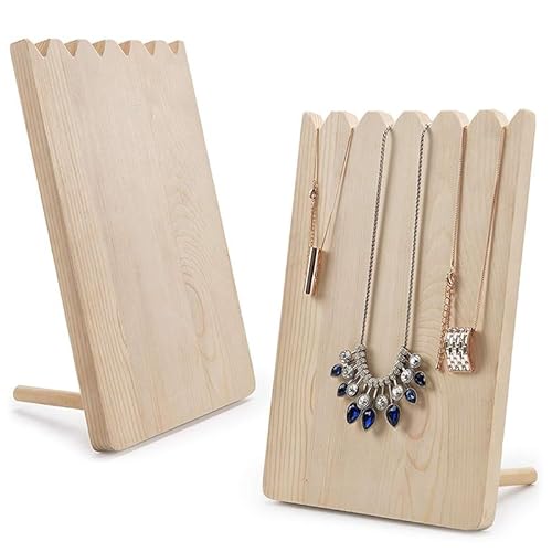 1 x einzigartiger Schmuckhalter aus Holz für Halsketten, Ohrringe, Anhänger, Schreibtisch-Aufbewahrungsregal, Schmuck-Organizer 1 x einzigartiger Schmuckhalter aus Holz für Halsketten, Ohrringe, Anhänger, Schreibtisch-Aufbewahrungsregal, Schmuck-Organizer von Generisch