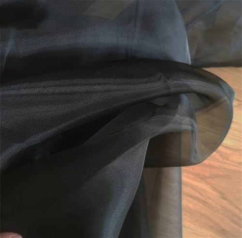 1 x harter Tüllstoff, Nylon, steifes Netzgewebe, transparenter Stoff, Korsett-BH, Bastelmaterial, hartes Netzstoff, schwarz, 140 cm x 91 cm 1 x harter Tüllstoff, Nylon, steifes Netzgewebe, transparenter Stoff, Korsett-BH, Bastelmaterial, hartes Netzstoff, schwarz, 140 cm x 91 cm von Generisch