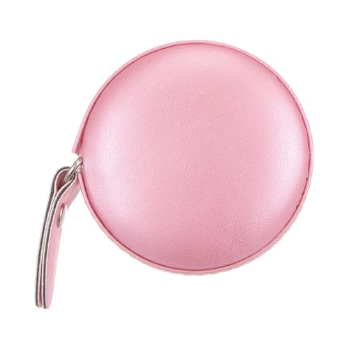 1 x rundes einziehbares Maßband, 150 cm, weiches Lederetui, Schneidermaß, Taschengröße für Körper, Stoff, Nähmaße, Rosa 1 x rundes einziehbares Maßband, 150 cm, weiches Lederetui, Schneidermaß, Taschengröße für Körper, Stoff, Nähmaße, Rosa von Generisch