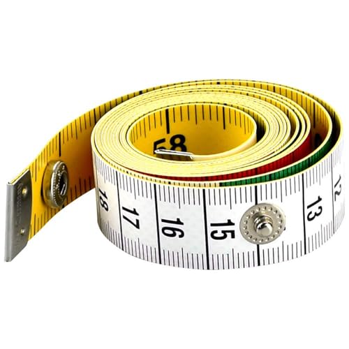 1 x weiches Maßband, doppelseitiges Körpermesslineal, Nähtuch, Stoffband, Schneidermaß, Schneidermaß, für Familie, Brust-/Taillenumfang, 150 cm 1 x weiches Maßband, doppelseitiges Körpermesslineal, Nähtuch, Stoffband, Schneidermaß, Schneidermaß, für Familie, Brust-/Taillenumfang, 150 cm von Generisch