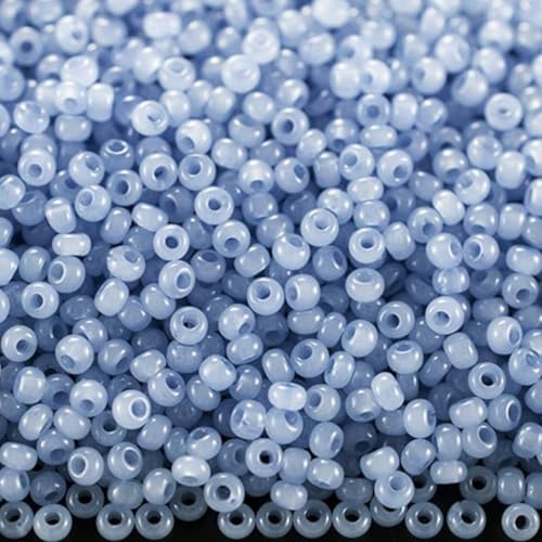 10/0 02632 Tschechische Glasperlen Rocailles Blaualabaster - Solgel gefärbt Verpackung 900 Stück Gewicht 10 Gramm Perlen Größe 2,3 mm Zum Perlensticken und Herstellen von Schmuck 10/0 02632 Tschechische Glasperlen Rocailles Blaualabaster - Solgel gefärbt Verpackung 900 Stück Gewicht 10 Gramm Perlen Größe 2,3 mm Zum Perlensticken und Herstellen von Schmuck von Generisch