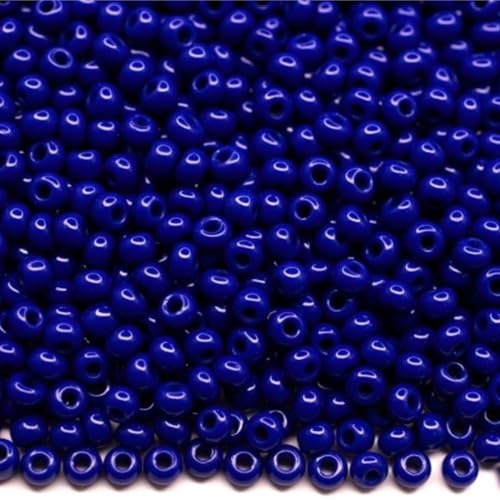 10/0 33050 tschechische Glasperlen Rocailles blau blickdicht Verpackung 2250 Stück Gewicht 25 Gramm 10/0 33050 tschechische Glasperlen Rocailles blau blickdicht Verpackung 2250 Stück Gewicht 25 Gramm von Generisch
