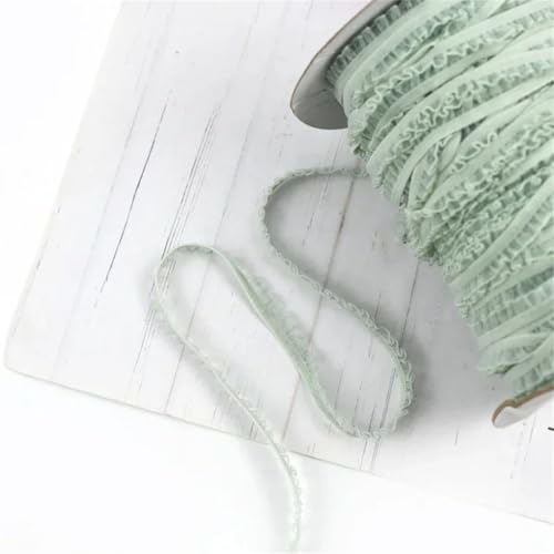 10/20/45 m elastisches Band mit Rüschen, Spitzenbesatz, Unterwäsche, BH-Träger, Gummibänder, Bekleidungsbesätze, EN858, 6 mm # 45 Meter 10/20/45 m elastisches Band mit Rüschen, Spitzenbesatz, Unterwäsche, BH-Träger, Gummibänder, Bekleidungsbesätze, EN858, 6 mm # 45 Meter von Generisch