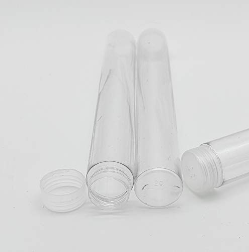 10 Knopfröhrchen 20 mm Knopfdose - Perlenröhrchen von Generisch