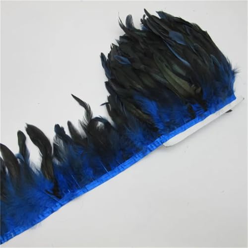 10 Meter/Lot 13–18 cm Hahnschwanz-Feder-Bordüre, Streifen für Hochzeit, Party, Kleidung, Hahnfederbesatz, Saphir, 4,5 m 10 Meter/Lot 13–18 cm Hahnschwanz-Feder-Bordüre, Streifen für Hochzeit, Party, Kleidung, Hahnfederbesatz, Saphir, 4,5 m von Generisch