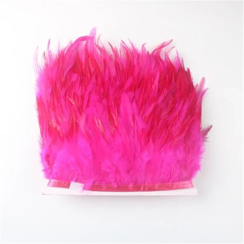 10 Meter/Lot Sattel Hahnfedern Besatz Fransen für Kleidung DIY Band Nähen Besätze Dekor Rose 10 m 10 Meter/Lot Sattel Hahnfedern Besatz Fransen für Kleidung DIY Band Nähen Besätze Dekor Rose 10 m von Generisch