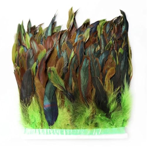 10 Meter 10–15 cm natürliches Hahnfeder-Band, Zierleisten für Hochzeitskleid, Rock, Dekoration, DIY, Kleidung, Zubehör, Obst, EN8 10 Meter 10–15 cm natürliches Hahnfeder-Band, Zierleisten für Hochzeitskleid, Rock, Dekoration, DIY, Kleidung, Zubehör, Obst, EN8 von Generisch