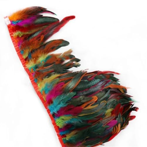 10 Meter 15–18 cm Hühnerschwanz-Feder-Bordüre, Streifen für Hochzeit, Party, Federbordüre, 1102, 10 m 10 Meter 15–18 cm Hühnerschwanz-Feder-Bordüre, Streifen für Hochzeit, Party, Federbordüre, 1102, 10 m von Generisch