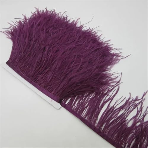 10 Meter Flauschiges Straußenfeder-Besatztuch Seitenband 10-15 cm DIY Kleidung Zubehör Dekorative Accessoires Rose Lila 10 Meter Flauschiges Straußenfeder-Besatztuch Seitenband 10-15 cm DIY Kleidung Zubehör Dekorative Accessoires Rose Lila von Generisch