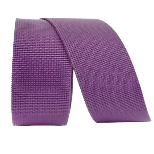 10 Meter Nylon-Gurtband 20 mm 25 mm 32 mm 38 mm 50 mm Breite Rucksack Reparatur Leinwand Band Nähen Trim Versorgung(Purple,50mm) von Generisch