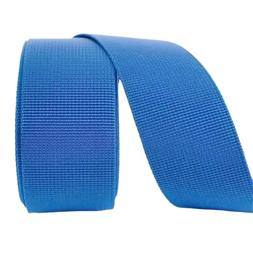 10 Meter Nylon-Gurtband 20 mm 25 mm 32 mm 38 mm 50 mm Breite Rucksack Reparatur Leinwand Band Nähen Trim Versorgung(Royal Blue,38mm) von Generisch