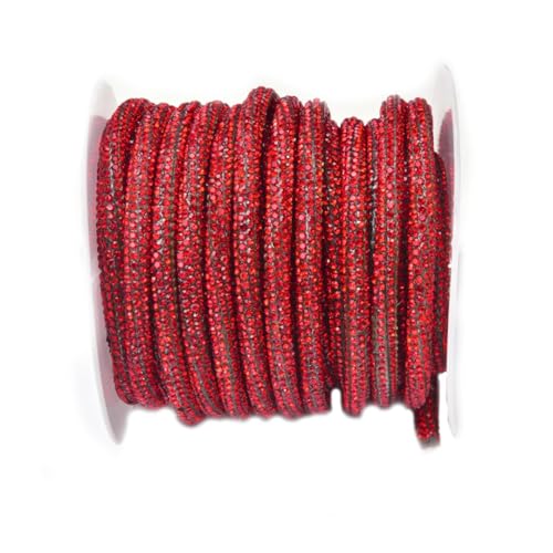 10 Meter Rolle 6 mm Rundrohr Kristall Strass Seil Trim Applikation für Farbe Strass DIY Schnur Taschen Haarnadel und Schuhkleid Designs 10 Meter Rolle 6 mm Rundrohr Kristall Strass Seil Trim Applikation für Farbe Strass DIY Schnur Taschen Haarnadel und Schuhkleid Designs von Generisch