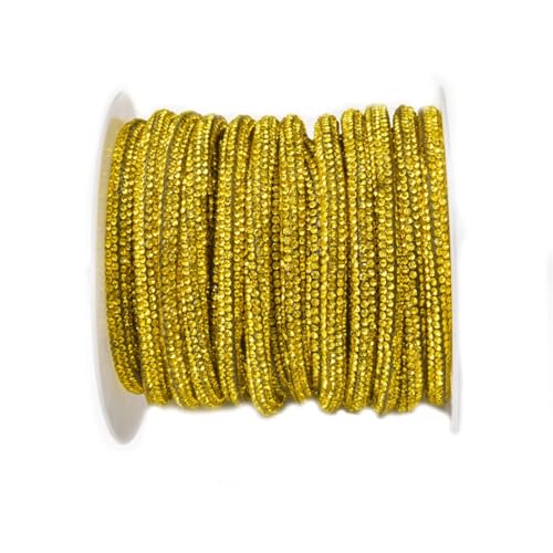 10 Meter Rolle 6 mm Rundrohr Kristall Strass Seil Trim Applikation für Farbe Strass DIY Schnur Taschen Haarnadel und Schuhkleid Designs 10 Meter Rolle 6 mm Rundrohr Kristall Strass Seil Trim Applikation für Farbe Strass DIY Schnur Taschen Haarnadel und Schuhkleid Designs von Generisch
