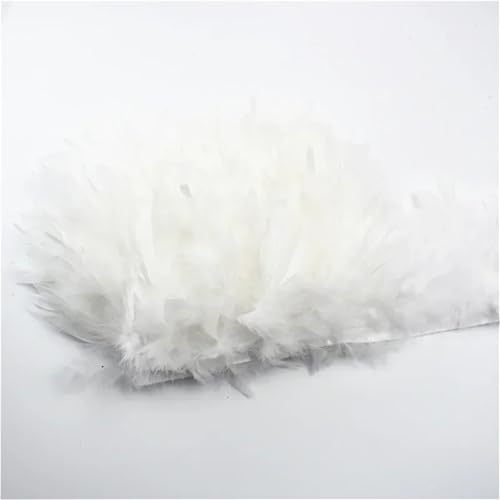 10 Meter Spule flauschiger Quasten-Fransen, 12–15 cm breit, ein weiches Band in mehreren Farben zum Nähen von Besätzen und Kleiderdekoration von Generisch