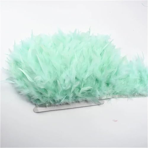 10 Meter Spule flauschiger Quasten-Fransen, 12–15 cm breit, ein weiches Band in mehreren Farben zum Nähen von Besätzen und Kleiderdekoration von Generisch