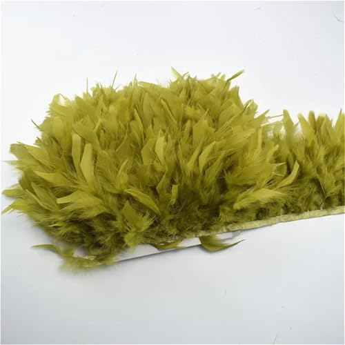 10 Meter Spule flauschiger Quasten-Fransen, 12–15 cm breit, ein weiches Band in mehreren Farben zum Nähen von Besätzen und Kleiderdekoration von Generisch